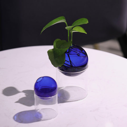 Modern Creative Stained Glass Small Hydroponic Flower Plant