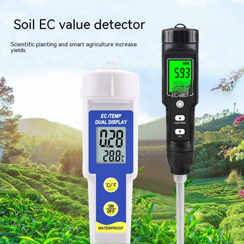 Thermometer Soil Conductivity Meter Water Quality Hydroponic Planting Instrument