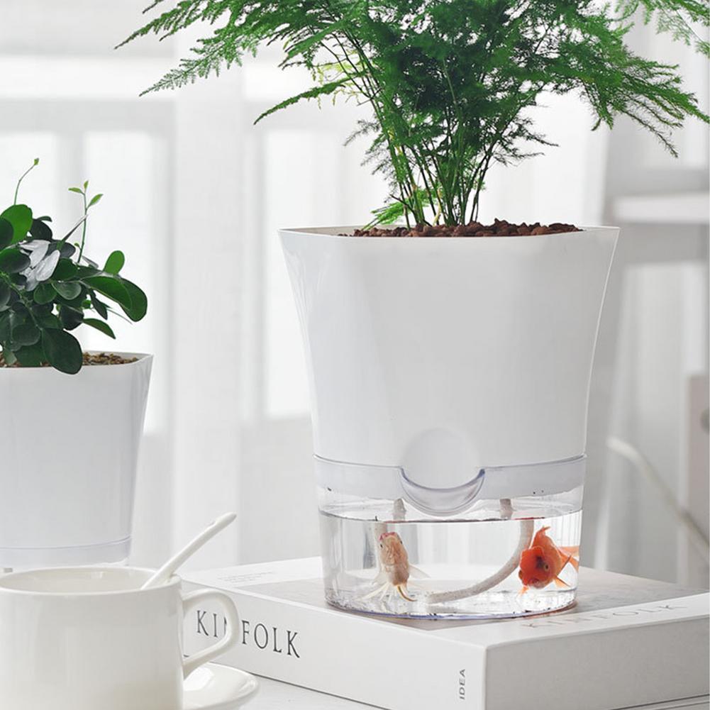 Self-absorbing Hydroponic Plastic Flower Pot