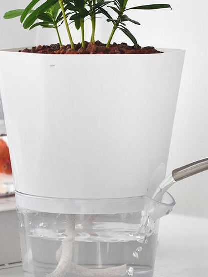 Self-absorbing Hydroponic Plastic Flower Pot