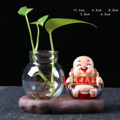 Lucky Jinbao Decoration Hydroponic Vase