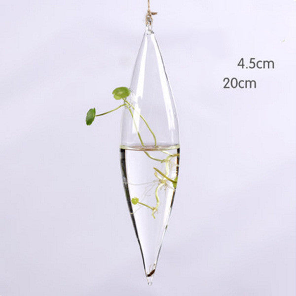 Hanging Transparent Glass Vase Simple Hydroponic Small Hanging Bottle