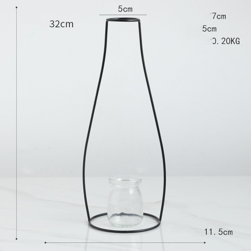 Vase Decoration Geometry Free Combination Transparent Glass Hydroponicsl