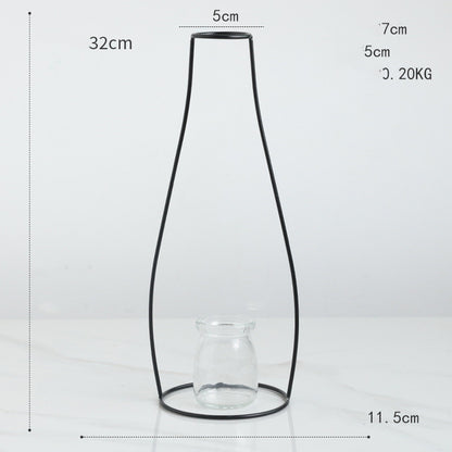 Vase Decoration Geometry Free Combination Transparent Glass Hydroponicsl