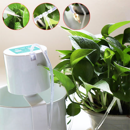 Controlador de sistema de temporizador de bomba de agua de jardín inteligente Dispositivo de riego automático con flecha de goteo Herramienta de riego por goteo para plantas suculentas