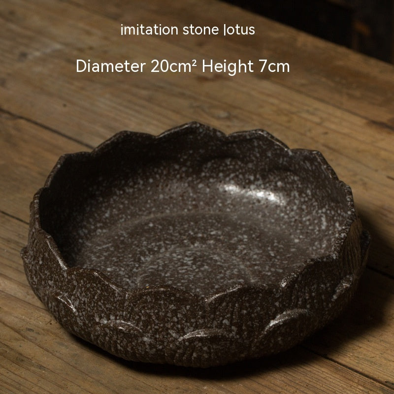 Imitating Stone Non-hole Water Lily Copper Coin Hydroponic Basin