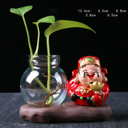 Lucky Jinbao Decoration Hydroponic Vase