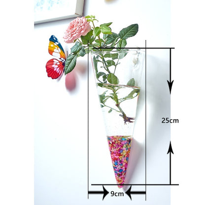 Creative Hydroponic Hanging Transparent Glass Vase