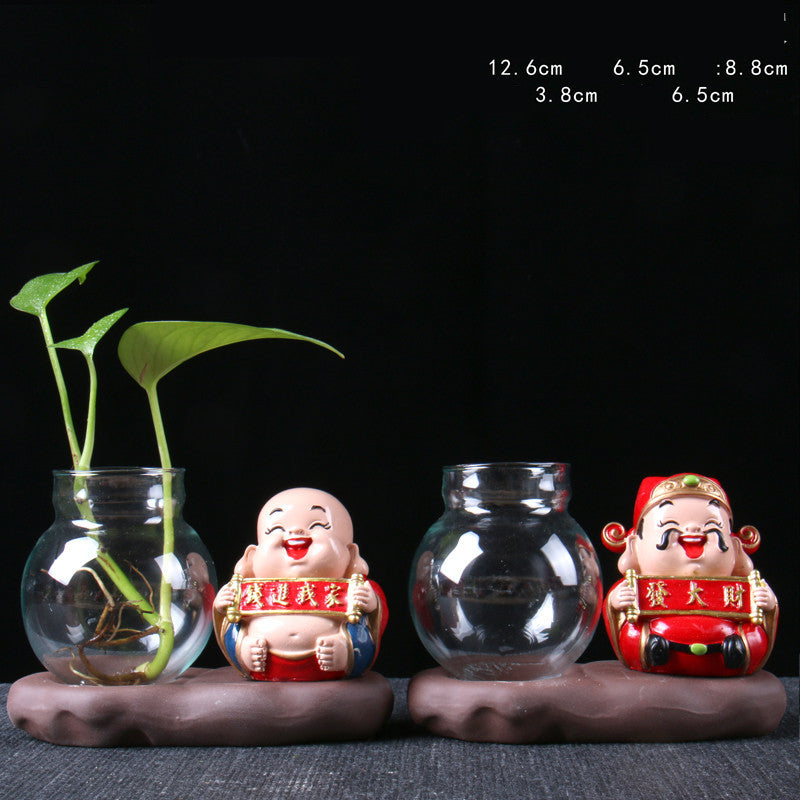 Lucky Jinbao Decoration Hydroponic Vase