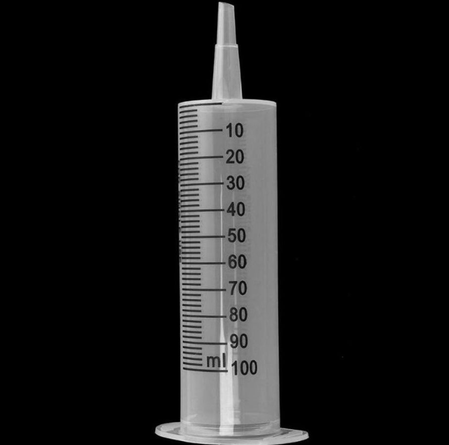 Jeringa de medición de nutrientes estéril de plástico reutilizable de gran tamaño para hidroponía, herramientas de alimentación para gatos