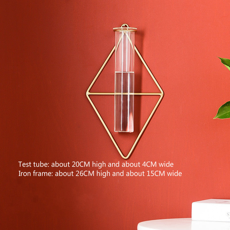 Glass tube hydroponic vase