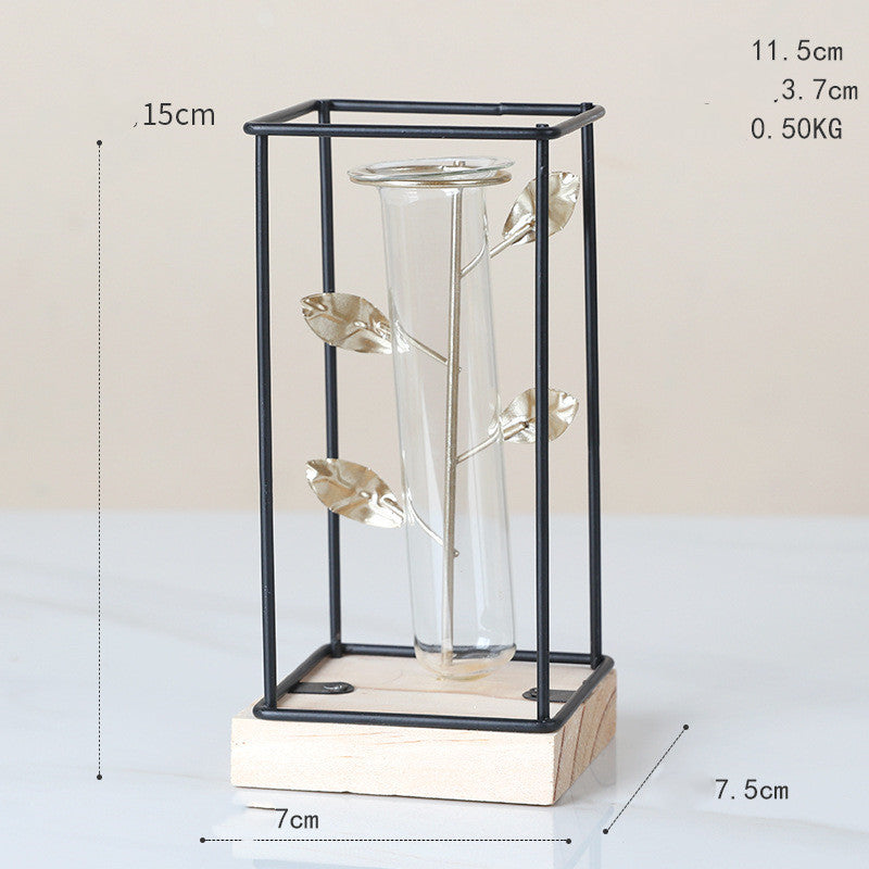 Vase Decoration Geometry Free Combination Transparent Glass Hydroponicsl