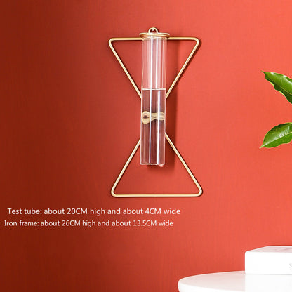 Glass tube hydroponic vase