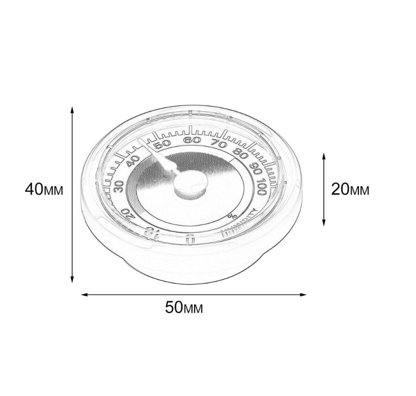 Higrómetro interior y exterior