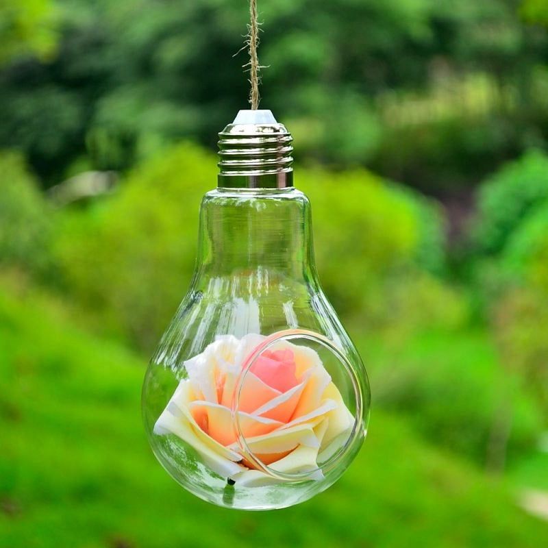 Hanging Transparent Hydroponic Glass Crafts Bulb Vase