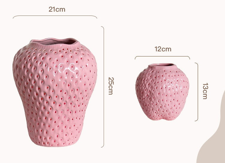 Strawberry Vase Ceramic Decoration Style Good-looking High-grade Hydroponic