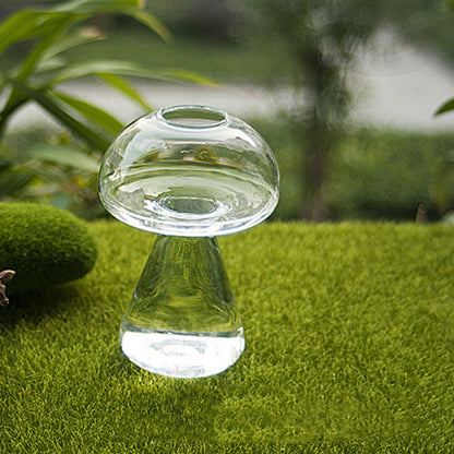 Mushroom Shape Hydroponic Crafts Hand-blown Flower Arrangement Vase