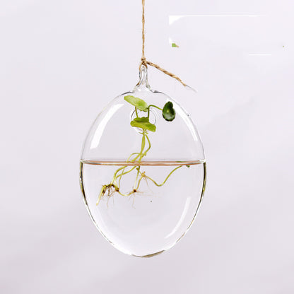 Hanging Transparent Glass Vase Simple Hydroponic Small Hanging Bottle