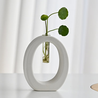 Geometric Hydroponic Flower Placement Nordic Home Furnishings