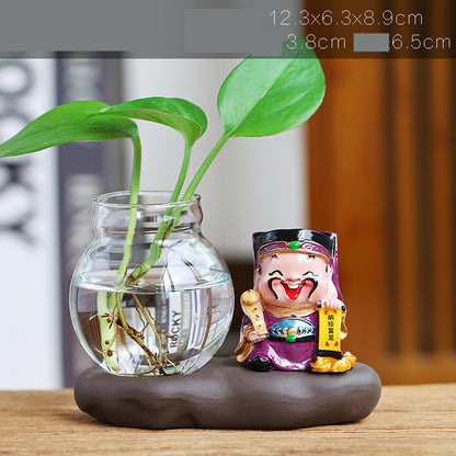 Lucky Jinbao Decoration Hydroponic Vase