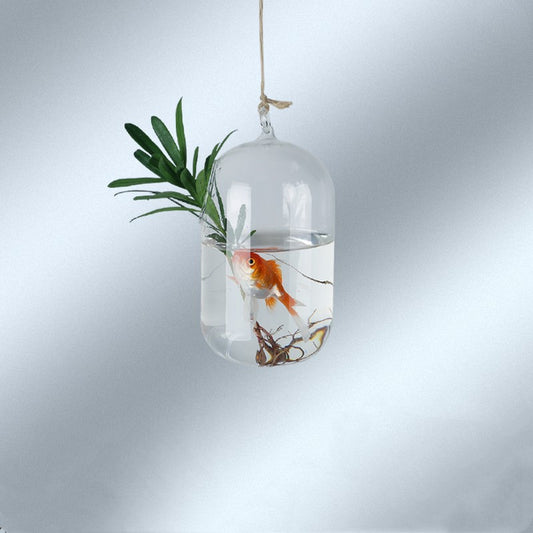 Creative Hydroponic Plant Aquarium Hanging Transparent Glass Vase