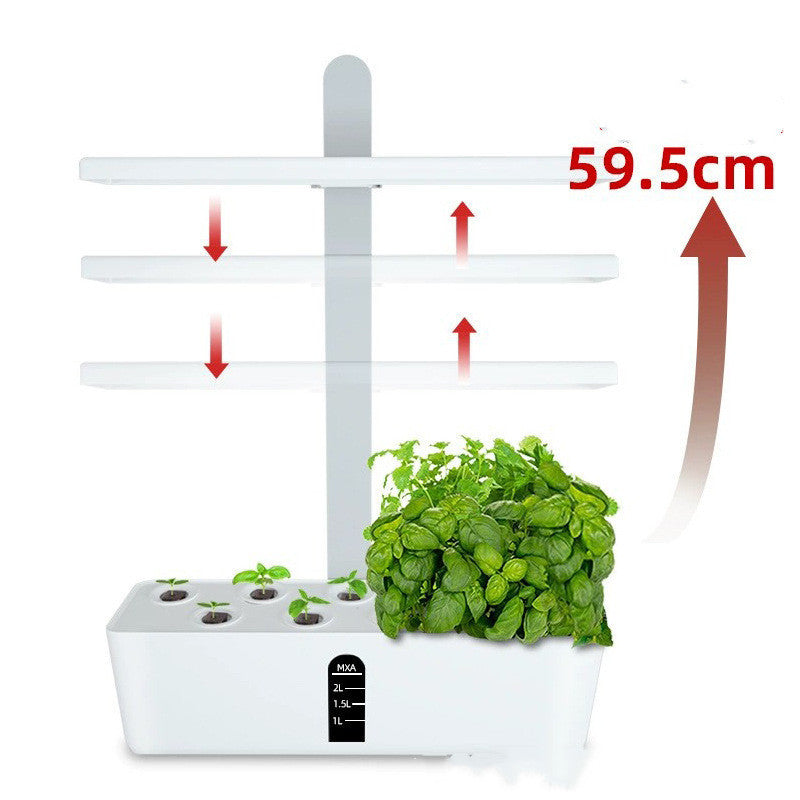 Cultivo hidropónico inteligente sin suelo para hortalizas y flores