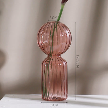 Creative Colorful Transparent Hydroponic Glass Vase Ornaments