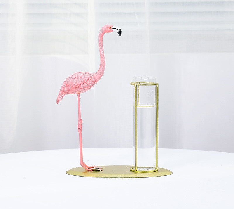 Room Decoration Girls Bedroom Flamingo Hydroponic Decoration