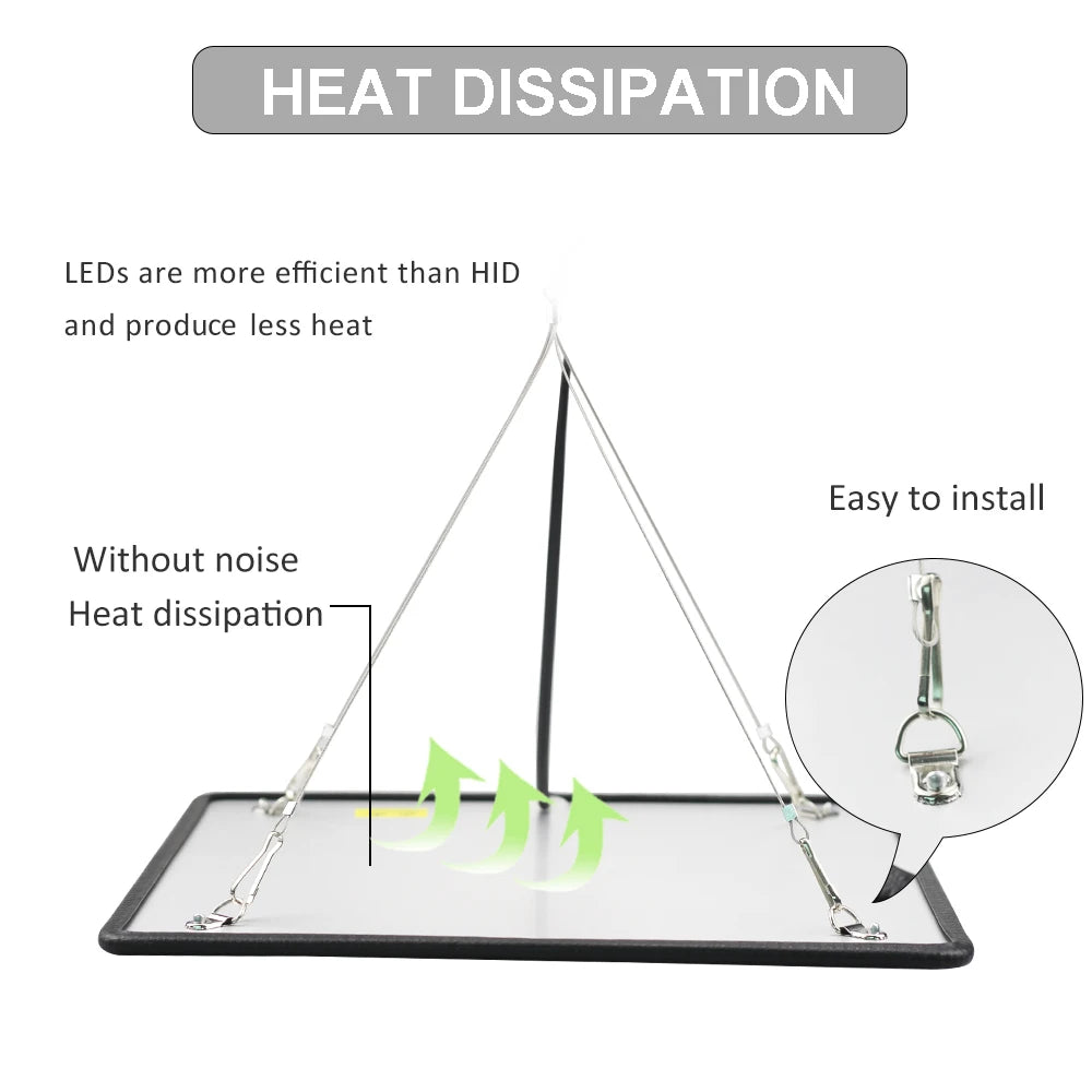 Lámpara LED de espectro completo de 1000 W para cultivo de plantas, cultivo de plantas, cultivo de semillas, interior, caja de cultivo, tienda de campaña, invernadero, horticultura