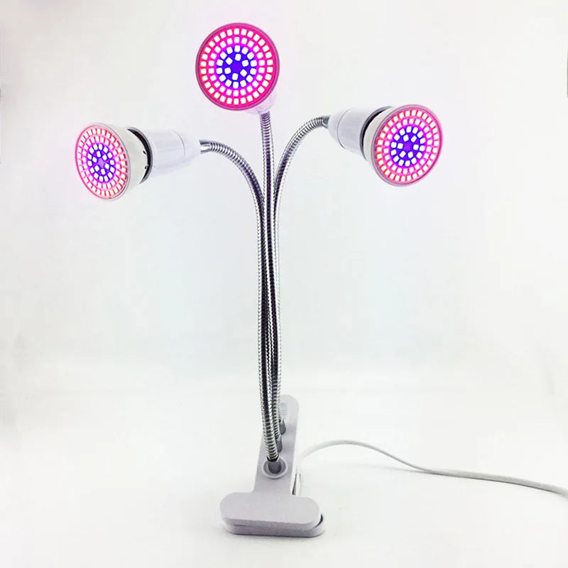 2/3 Head LED Plant Grow Light Lamps Indoor Greenhouse Cultivo  flower red blue growing light For Hydro  Growbox Fitolampy T1