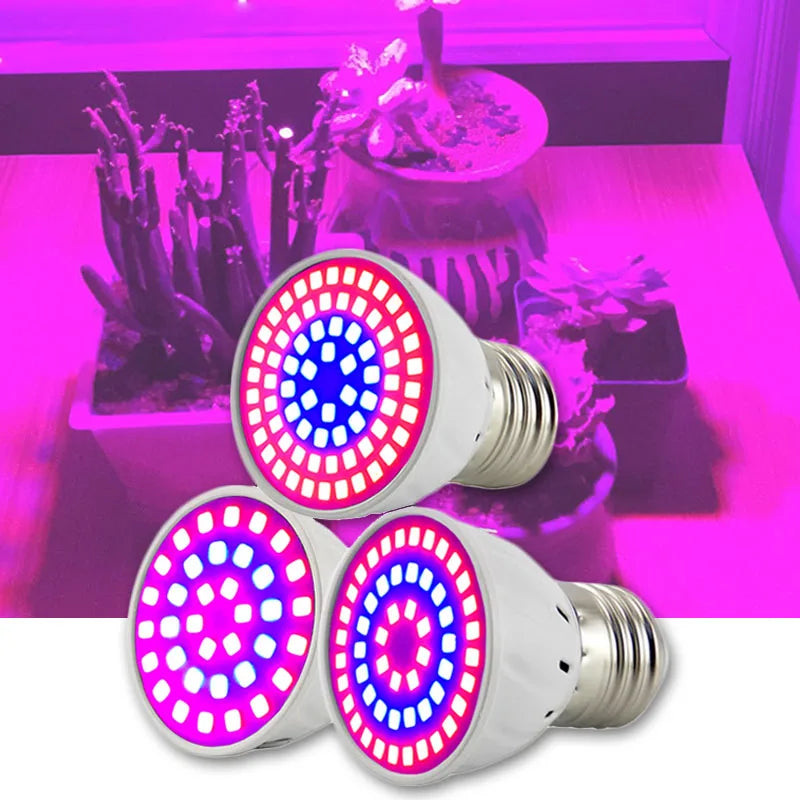 2/3 Head LED Plant Grow Light Lamps Indoor Greenhouse Cultivo  flower red blue growing light For Hydro  Growbox Fitolampy T1