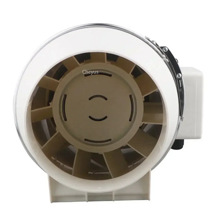 220V 4/5/6 Inch Low Noise Inline Duct Hydroponic Air Blower Fan Exhaust Fan for Home Bathroom Ventilation Grow Room