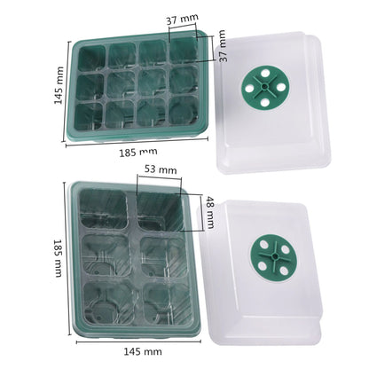 LED Grow Light 6/12  holes Seed Starter Trays  Plant Grow Box Seedling Trays Germination  Indoor Gardening Germination tool