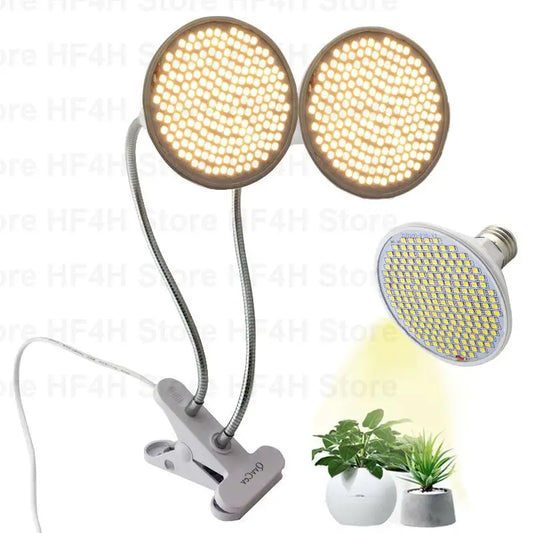 Full Spectrum sunlight vegs cultivo Phyto Lamp 200 LED plant Grow light Flower home growbox indoor Clip Fitolamp phytolamp B4