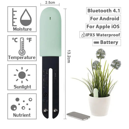 HHCC Smart Flower Flora Monitor Garden Care Plant Grass Soil Water Fertility  Tester Sensor  Gardening Detector for Xiaomi Mijia