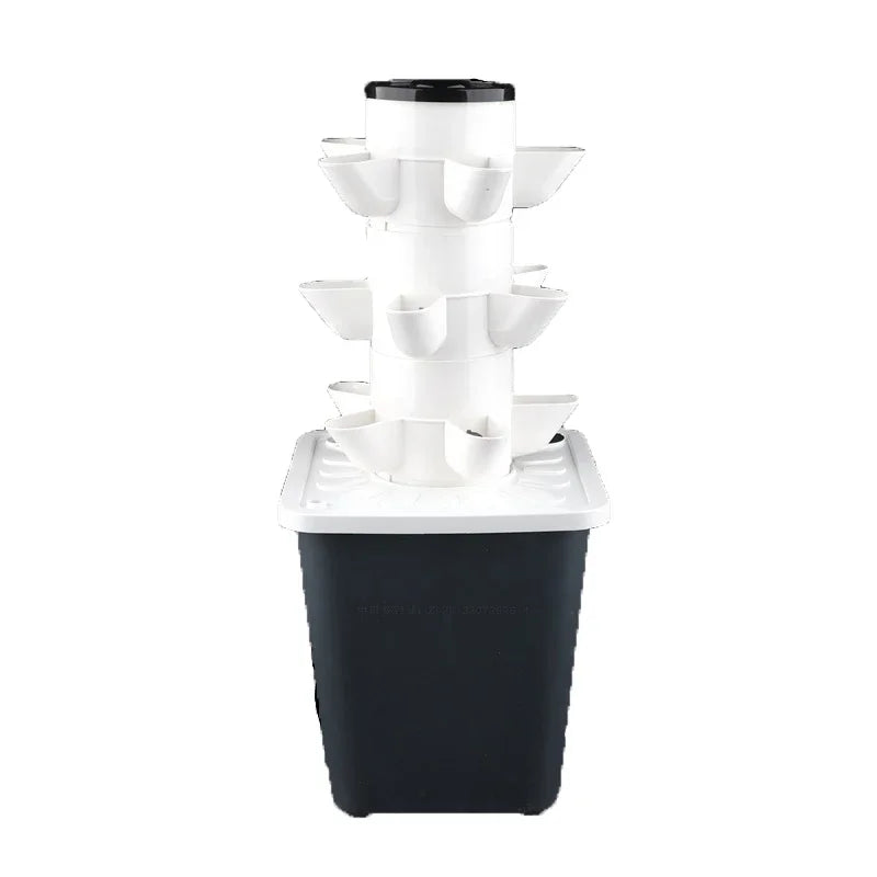 DIY Hydroponic Tower: 5-Hole Vertical Planter