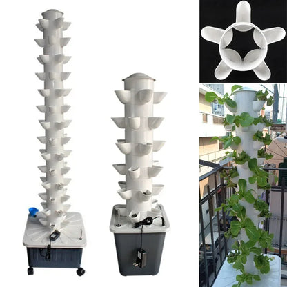 DIY Hydroponic Tower: 5-Hole Vertical Planter