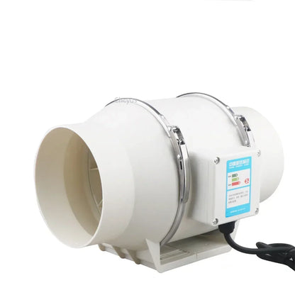 220V 4/5/6 Inch Low Noise Inline Duct Hydroponic Air Blower Fan Exhaust Fan for Home Bathroom Ventilation Grow Room