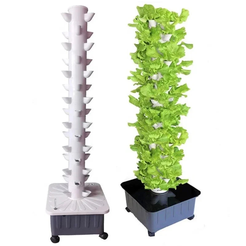 DIY Hydroponic Tower: 5-Hole Vertical Planter