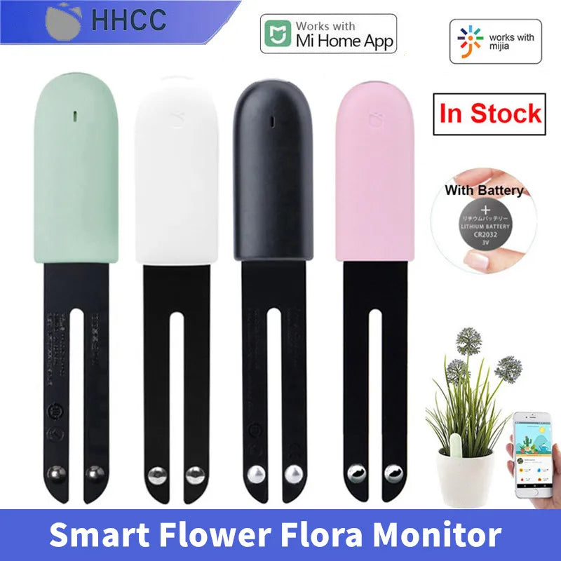 HHCC Smart Flower Flora Monitor Garden Care Plant Grass Soil Water Fertility  Tester Sensor  Gardening Detector for Xiaomi Mijia