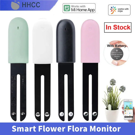 HHCC - Monitor inteligente de flora y flores para el cuidado del jardín, sensor detector de fertilidad del agua, el suelo y la hierba para Xiaomi Mijia