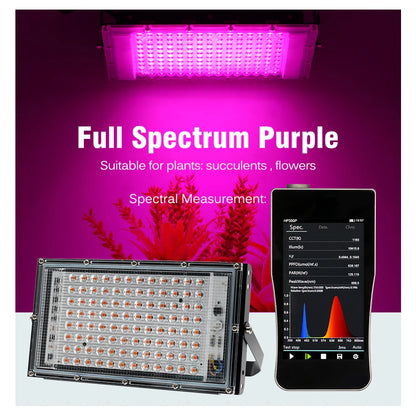 Full Spectrum LED Grow Light 50W 100W Imitated Sunlight Phyto Lamp For Greenhouse Hydroponic Plant Growth Lighting