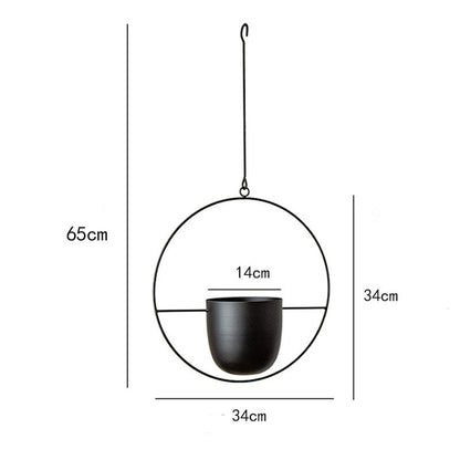 Iron Hanging Hydroponic Plant Hanging Orchid Pots