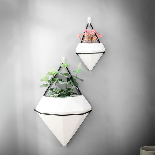 Hydroponic Flower Pot Ceramic Creative Wall Hanging