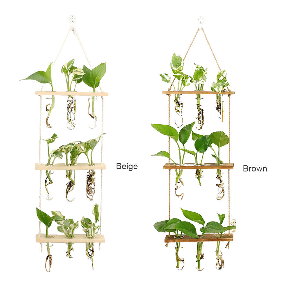 Wall-mounted Wall Hydroponic Glass Test Tube Vase