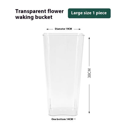 Acrylic Hydroponic Transparent Wake Up Flower Bucket