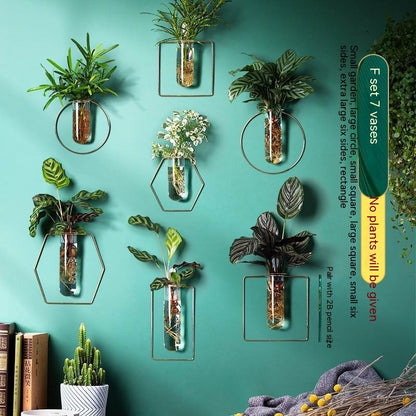 Vase Decoration Wall-mounted Hydroponic Flowerpot Hanging Wall Hanging