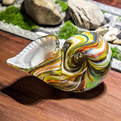 Creative Glass Nautilidae Shell Conch Pen Holder Hydroponic Decoration Ornaments