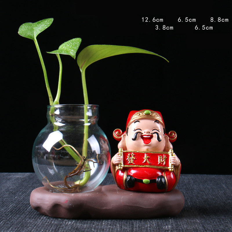 Lucky Jinbao Decoration Hydroponic Vase