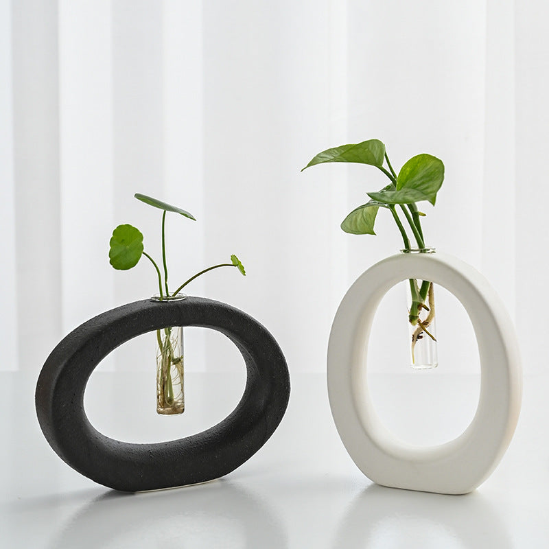 Geometric Hydroponic Flower Placement Nordic Home Furnishings